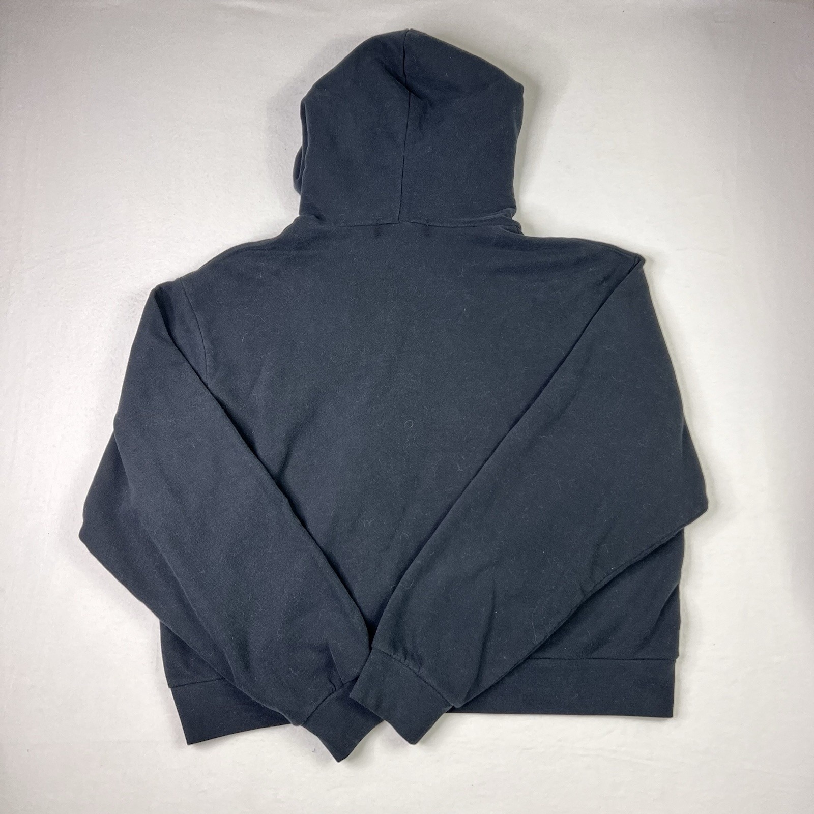 Pearled Ivory Black Zip Up Hoodie Jacket Oversized Lounge Quiet Luxury Unisex L — image 2 of 8